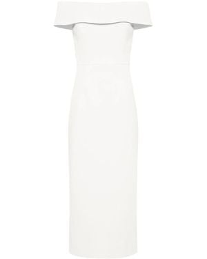 Rebecca Vallance Amore Off-Shoulder Midi Dress - White
