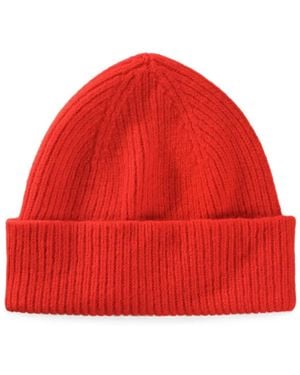 Le Bonnet Ribbed-Knit Beanie Hat - Red