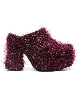 Eckhaus Latta Mules Climax 120Mm - Viola