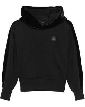 Moose Knuckles Hoodie À Patch Logo - Black