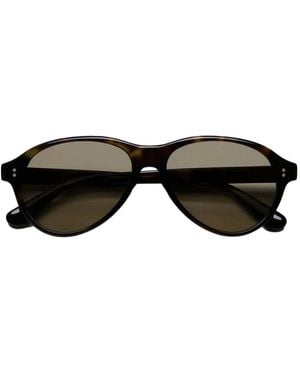 Chimi Round-Frame Sunglasses - Black