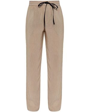 Victoria Beckham Pantalones De Pijama Con Pinzas - Neutro