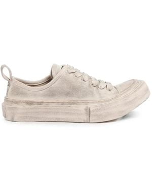 Ann Demeulemeester Baskets À Effet Usé - Blanc