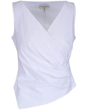 Lafayette 148 New York Asymmetrisches Oberteil - Blau