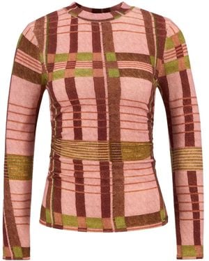 FARM Rio X Barbour Thalita Long-Sleeves Top - Pink