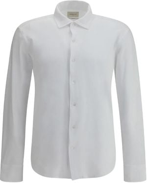 Brooksfield Long-Sleeve Cotton Shirt - White