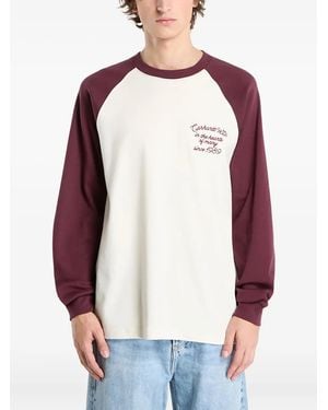 Carhartt T-Shirt Alston À Manches Longues - Red
