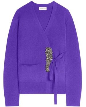 Dries Van Noten カシミア カーディガン - パープル