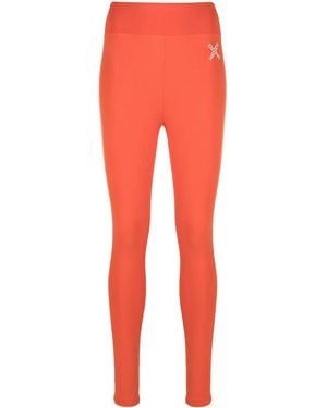 KENZO Logo-Print Leggings - Red