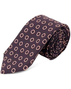 Kiton Cravate À Imprimé Géométrique - Purple