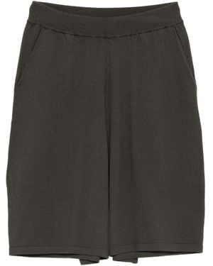 Frenckenberger Elastic-Waistband Pocket Shorts - Gray
