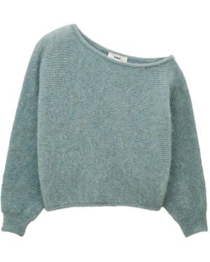 Ba&sh Suela Off-Shoulder Sweater - Blue