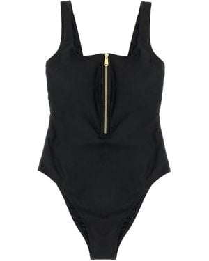 Goldbergh Caviar Square-Neck Swimsuit - Black
