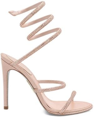 Rene Caovilla Cleo Crystal-Embellished Sandals - Natural