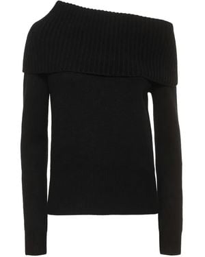 Michael Kors Kaschmirpullover mit asymmetrischem Ausschnitt - Schwarz