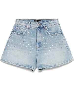 Maje Shorts mit Nieten - Blau