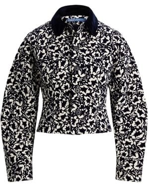 Polo Ralph Lauren Floral-Print Jacket - Black