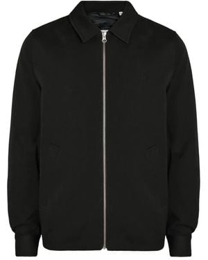 Les Deux Coach Zip-Up Jacket - Black
