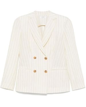 Barba Napoli Sakko Mit Nadelstreifen - Weiß