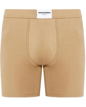 DSquared² Boxershorts Met Logopatch - Naturel