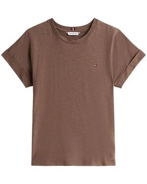 Tommy Hilfiger コットン Tシャツ - ブラウン