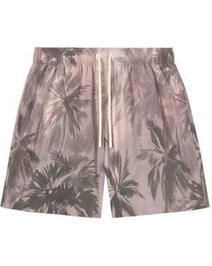 Palm Angels Sunset Palms Swimshorts - Purple