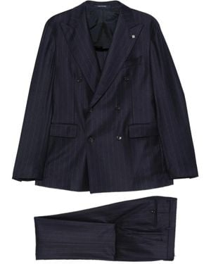 Tagliatore Pinstripe Skirt - Blue