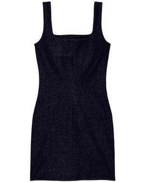 Calvin Klein Square-Neck Mini Dress - Blue
