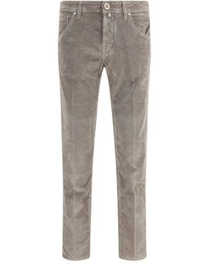 Jacob Cohen Five-Pocket Corduroy Pants - Grey