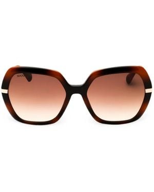 MAX&Co. Oversized Geometric-Frame Sunglasses - Brown