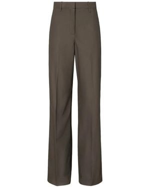 Tory Burch Brushed Cotton Pants - Brown