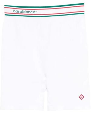 CASABLANCA Seamless Sports Shorts - White