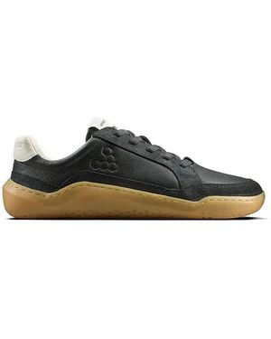 Vivobarefoot Gobi Ii Pebbled-Leather Trainers - Black