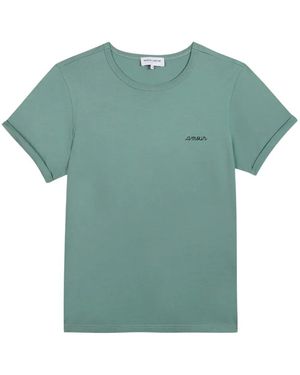 Maison Labiche Embroidered-Detail T-Shirt - Green