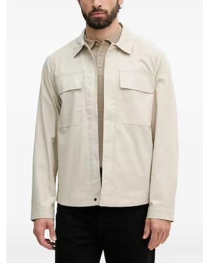 Benetton Chest-Pocket Zip-Up Jacket - Natural