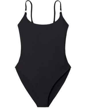 Tory Burch Solid Swimsuit - Blue