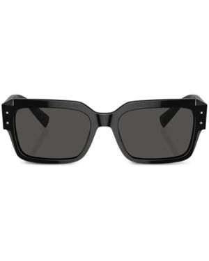 Dolce & Gabbana Sharped スクエアフレーム サングラス - ブラック