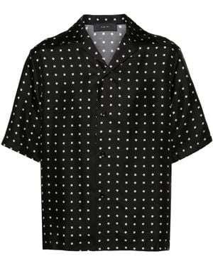 Amiri Mix & Match Silk Vacation Shirt - Black