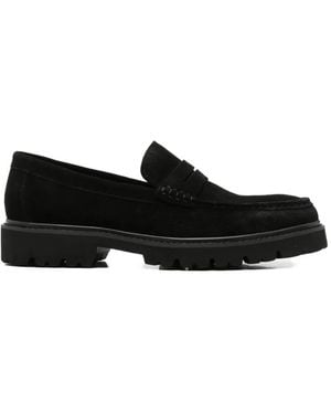 SERGIO MORETTI FIRENZE Chunky-Sole Penny Loafers - Black