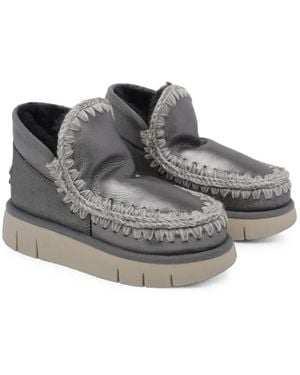Mou Eskimo Bounce Ankle Boots - Grey