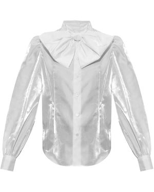 Noir Kei Ninomiya リボンディテール ブラウス - ホワイト
