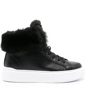 Guess Histori 2 Faux-Fur Trainers - Black