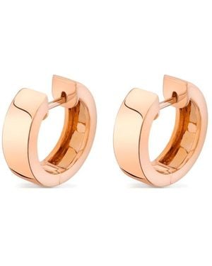 Anita Ko 18K Rose Wide Huggie Earrings - Pink