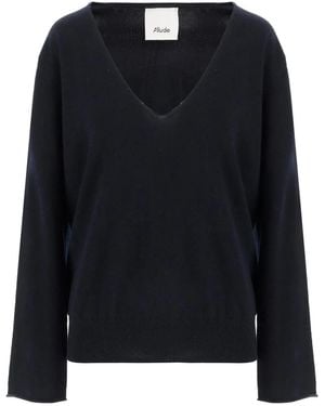 Allude Jersey con cuello en V - Negro