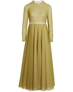 Giambattista Valli Langes Makramee-Spitzenkleid - Grün