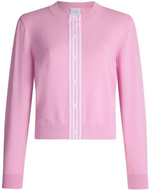 Patou Cardigan Mit Streifen - Pink