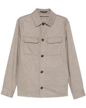 Incotex Chest-Pockets Shirt - Gray