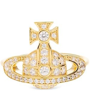 Vivienne Westwood Little Orb Ring Met Juwelen - Metallic