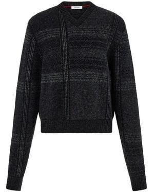 Ferragamo Vネック セーター - ブラック