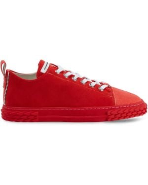 Giuseppe Zanotti Blabber Lace-Up High-Top Trainers - Red